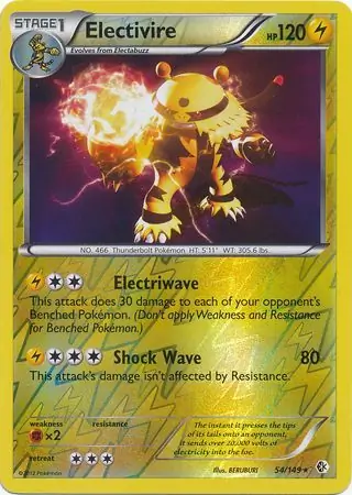 Electivire Reverse Holo 54 Normal