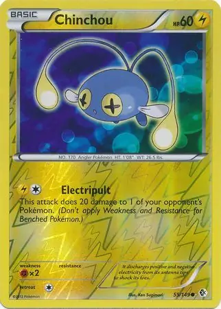 Chinchou Reverse Holo 55 Normal