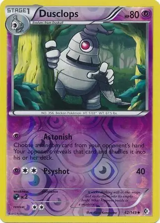 Dusclops Reverse Holo 62 Normal