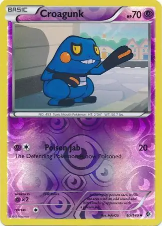 Croagunk Reverse Holo 65 Normal