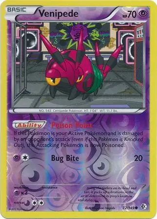 Venipede Reverse Holo 72 Normal
