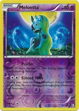 Meloetta Reverse Holo 77 Normal