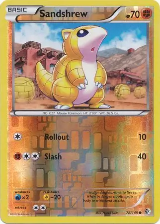 Sandshrew Reverse Holo 78 Normal