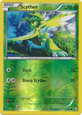 Scyther Reverse Holo 7 Normal