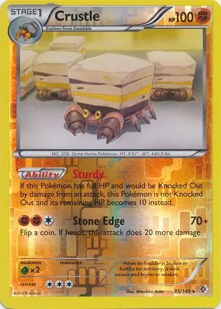 Crustle Reverse Holo 85 Normal