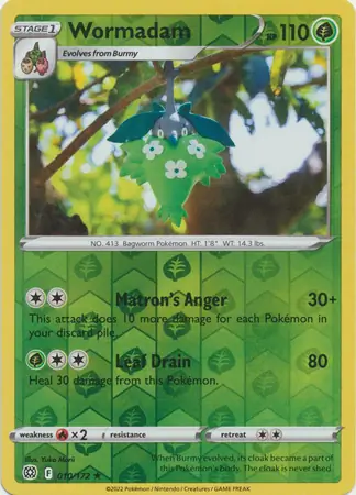 Wormadam Reverse Holo 010 Normal