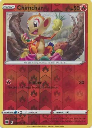 Chimchar Reverse Holo 024 Normal