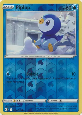 Piplup Reverse Holo 035 Normal
