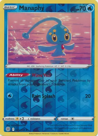 Manaphy Reverse Holo 041 Normal