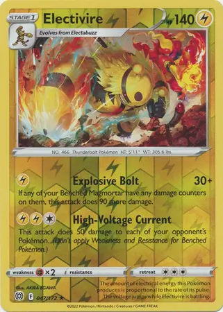 Electivire Reverse Holo 047 Normal