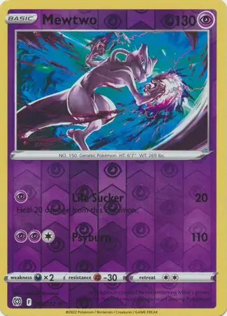 Mewtwo Reverse Holo 056 Normal