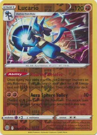 Lucario Reverse Holo 079 Normal