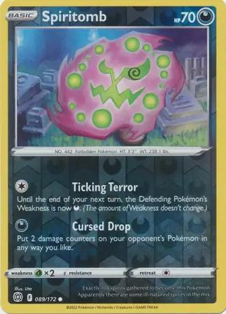 Spiritomb Reverse Holo 089