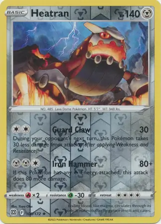 Heatran Reverse Holo 100 Normal