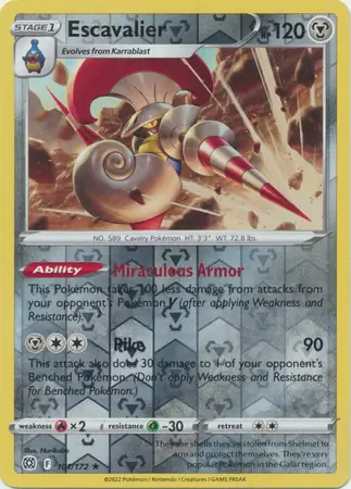 Escavalier Reverse Holo 101 Normal