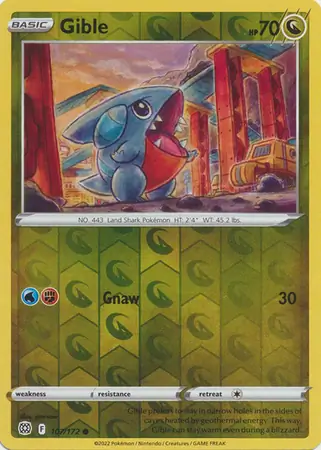 Gible Reverse Holo 107 Normal