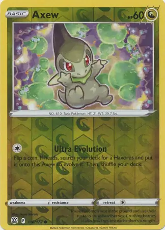 Axew Reverse Holo 110 Normal