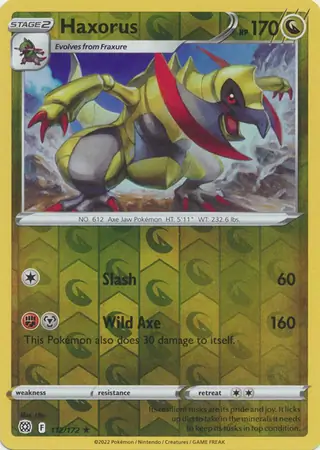 Haxorus Reverse Holo 112 Normal