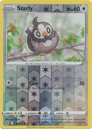 Starly Reverse Holo 117 Normal