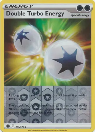 Double Turbo Energy Reverse Holo 151 Normal