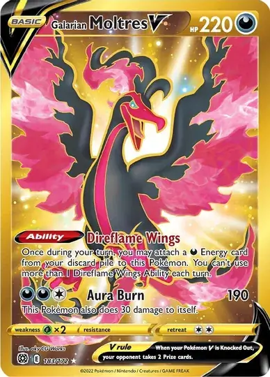 Galarian Moltres V 183 Normal