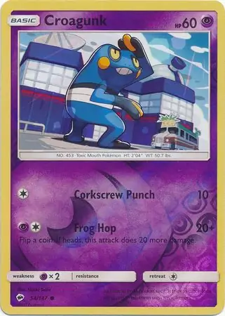 Croagunk Reverse Holo 54