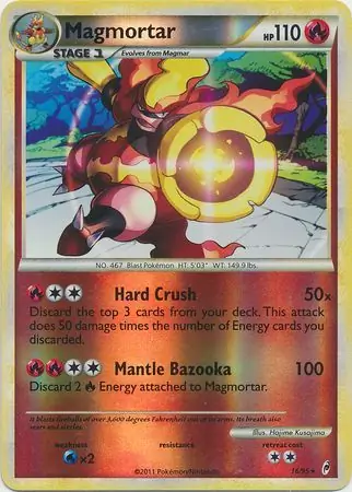 Magmortar Reverse Holo 16 Normal