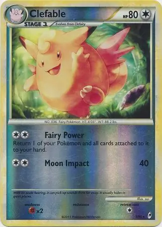 Clefable Reverse Holo 1