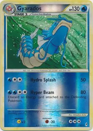Gyarados Reverse Holo 7 Normal