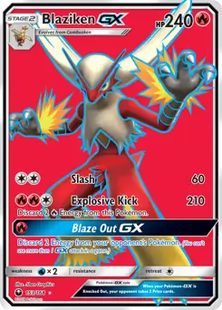 Full Art Blaziken GX 153