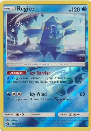 Regice Reverse Holo 45
