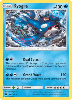 Kyogre Holo 46