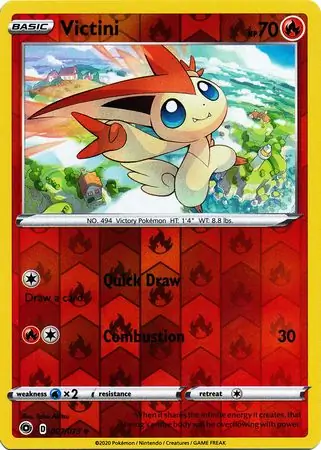 Victini Reverse Holo 007 Normal