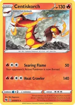 Centiskorch Holo 010 Normal
