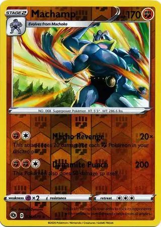 Machamp Reverse Holo 026 Normal