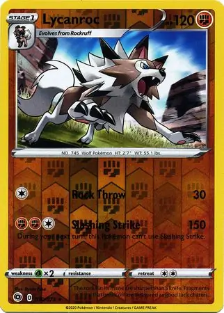 Lycanroc Reverse Holo 030