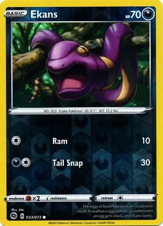 Ekans Reverse Holo 033 Normal