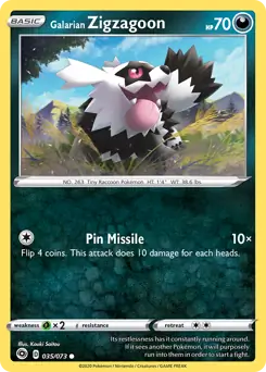 Galarian Zigzagoon 035 Normal