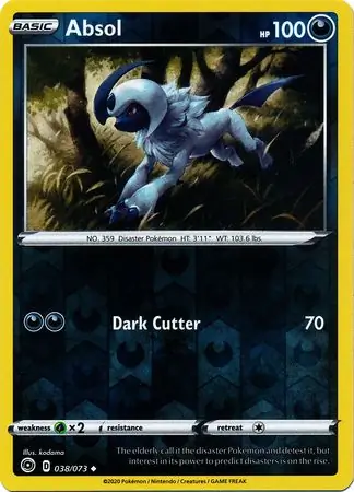 Absol Reverse Holo 038 Normal