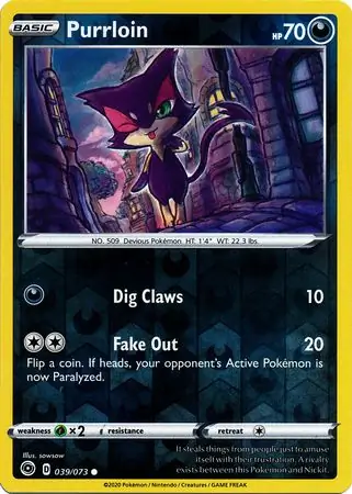 Purrloin Reverse Holo 039 Normal