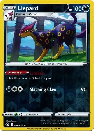 Liepard Reverse Holo 040 Normal