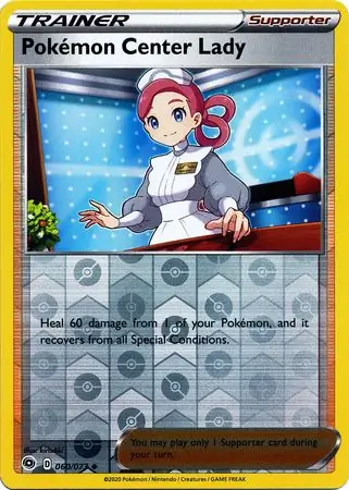Pokemon Center Lady Reverse Holo 060 Normal