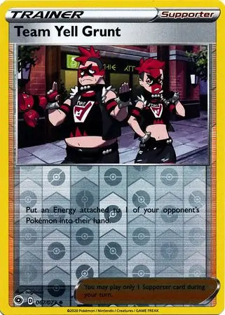 Team Yell Grunt Reverse Holo 067 Normal