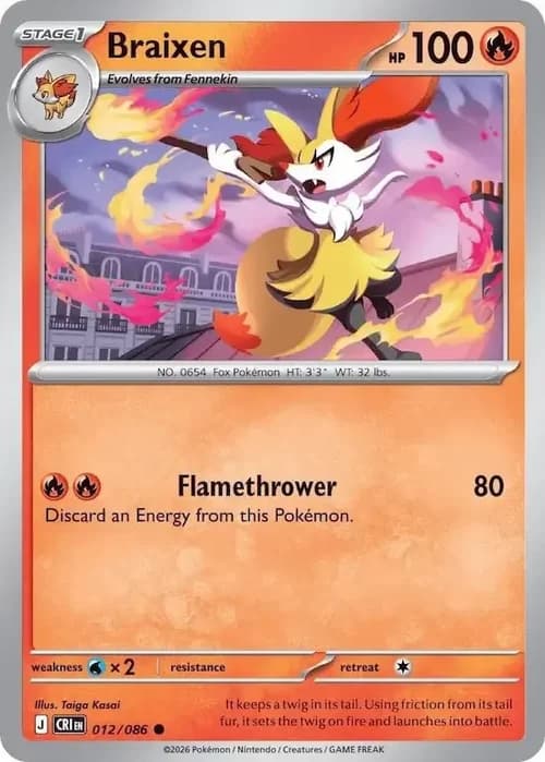 Braixen 012 Normal