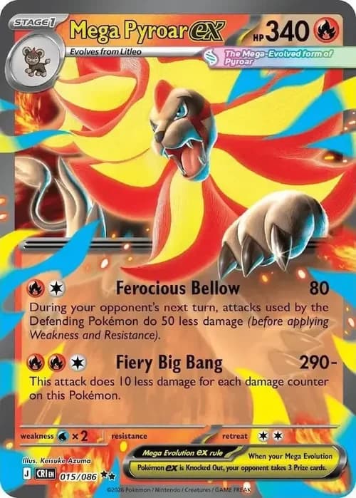 Mega Pyroar 015 Normal