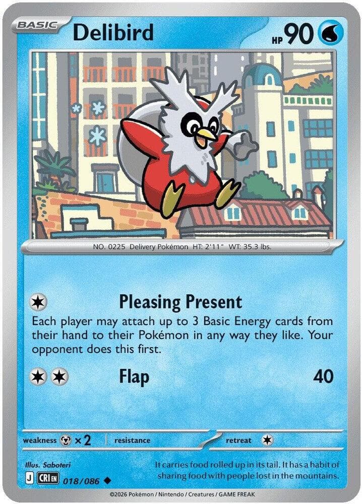 Delibird 018 Reverse holo