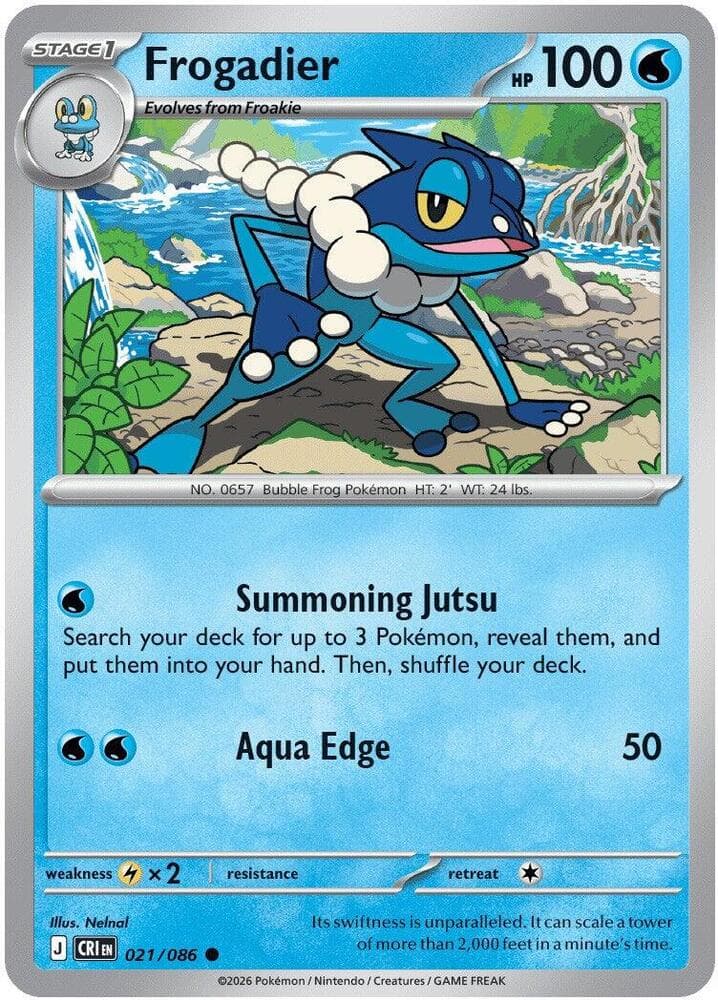 Frogadier 021 Reverse holo