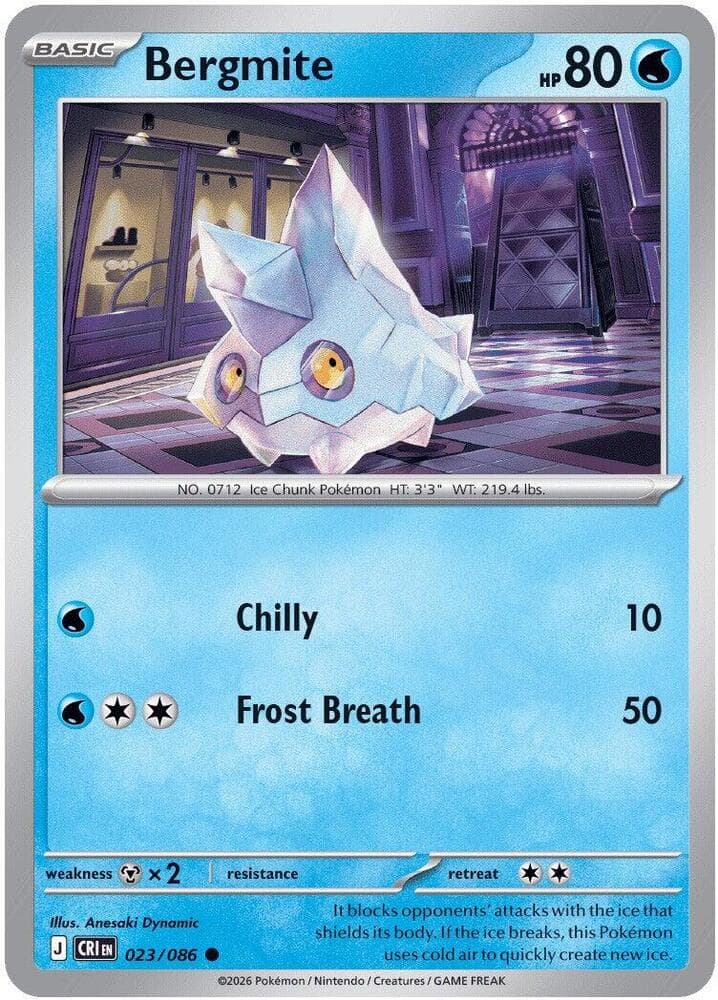 Bergmite 023 Reverse holo