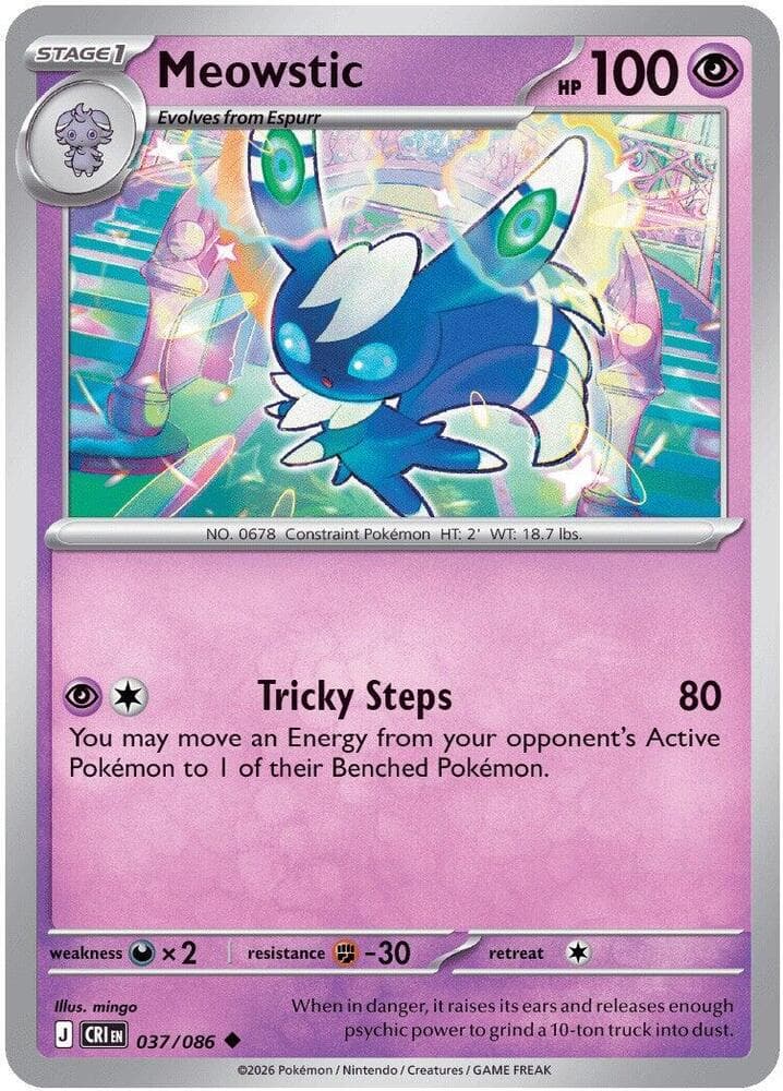 Meowstic 037 Reverse holo