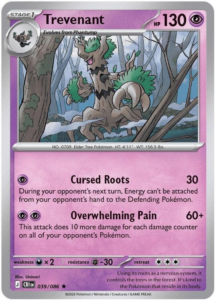 Trevenant 039 Reverse holo